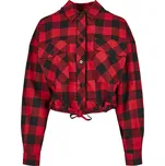 Dámská košile URBAN CLASSICS TB3753 BLACK/RED 4XL
