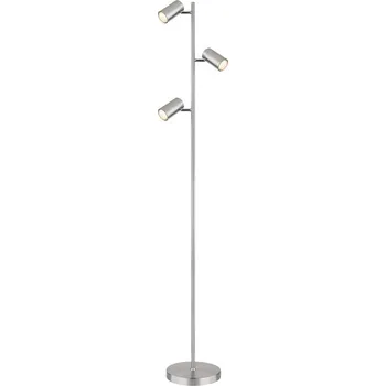 Lampička Globo 57910S - Stojací lampa ROBBY 3xGU10/5W/230V matný chrom