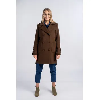 Kabát NELA tmavě hnědá 36
