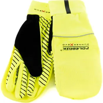 Cyklistické rukavice rukavice Poledník Runner X EVO dámské Barva: žlutá, Velikost: M