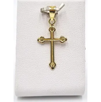 Přívěsek Přívěšek křížek, 0,87 g, Au 585