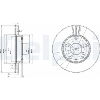 Brzdový kotouč Brzdový kotouč DELPHI BG3531