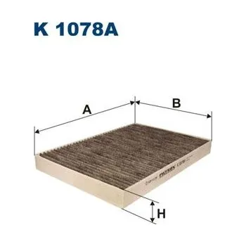Ventilátor topení a klimatizace Filtr, vzduch v interiéru FILTRON K 1078A