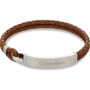 Šperk Calvin Klein Stylový kožený náramek pro muže Iconic 35000405 + 2 měsíce na vrácení zboží