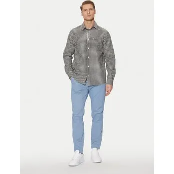 Pánská košile Tommy Jeans Košile Poplin Check DM0DM21115 Černá Regular Fit S