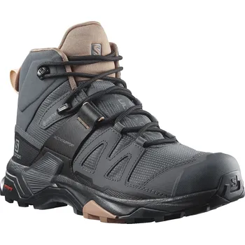 Dámská treková obuv Salomon X Ultra 4 Mid Wide GTX W Ebony/Mocha Mousse/Almond Cream