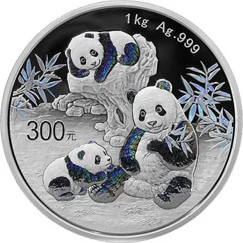 China Mint / Shanghai Mint Stříbrná mince 300 Yuan Panda 1 kg 2025 PROOF