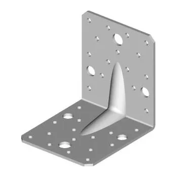 Tesařské kování Úhelník s prolisem 45x60x60x2,0
