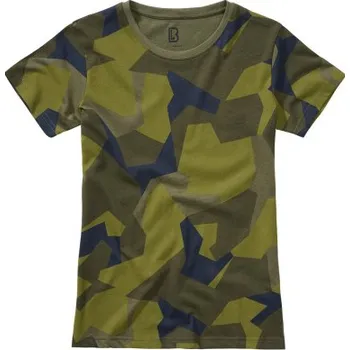 Pánské tričko Dámské tričko s krátkým rukávem, Brandit, Swedish Camo, 4XL