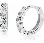 Cutie Jewellery Dětské kruhové náušnice z bílého zlata C3339-80-X-2 bílá + 2 měsíce na vrácení zboží