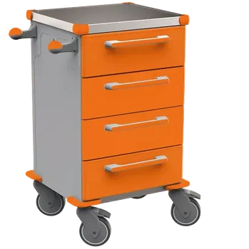 TINY 104 N vozík zdravotnický, plast ABS, oranžová