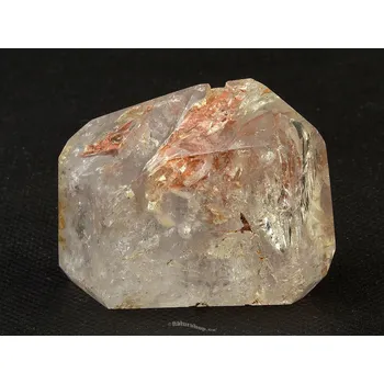 Přírodní kámen Křišťál s hematitem broušená forma160g