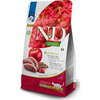 Krmivo pro kočku N&D Quinoa CAT Hairball Duck & Cranberry 1,5kg + CashBack 39 Kč