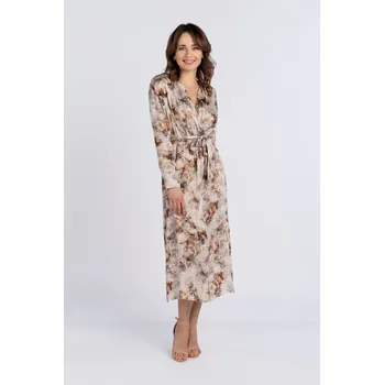 Dámské šaty Šaty SELENA béžový potisk 36