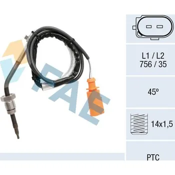Čidlo automobilu Čidlo, teplota výfukových plynů FAE 68064