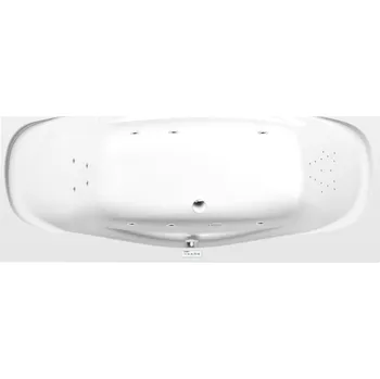 Vana GARDA hydromasážní vana, 190x90x44cm, Highline Hydro, chrom