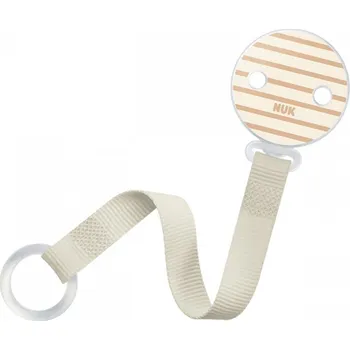 klip na dudlíky Stužka na šidítko NUK béžová