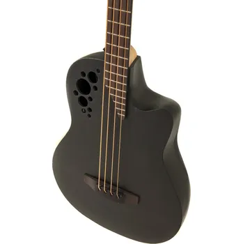 Baskytara Ovation E-Akustický Bass Elite TX Mid CutawayBlack Textured B778TX-5-G 143635