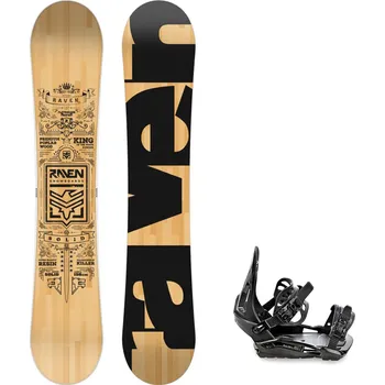 Snowboarding Snowboard komplet Raven Solid classic + vázání Raven s230 black Velikost: 149 cm, Velikost vázání: M/L