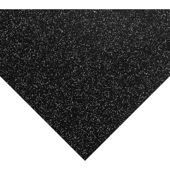 Rohožka Černo-šedá gumová podlahová deska FLOMA FitFlo SF1050 - délka 200 cm, šířka 100 cm, výška 1,6 cm