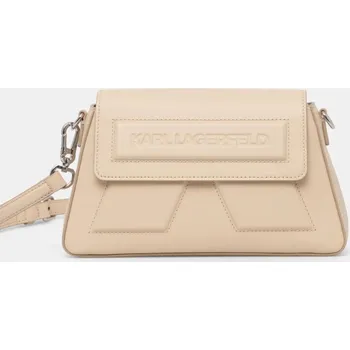 Kabelka Kožená kabelka Karl Lagerfeld A1W30155 béžová 80X, vel. ONE SIZE