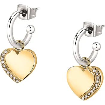 Náušnice Morellato Romantické bicolor náušnice Srdíčka 2v1 Mascotte SAVL08 + 2 měsíce na vrácení zboží