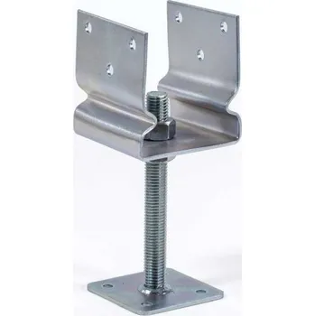 Tesařské kování Patka U s prolisem šroubovací 100x100 profil solo