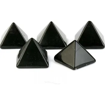 Přírodní kámen Obsidián pyramida malá (Mexiko)