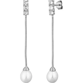 Oblečení a móda JVD Elegantní stříbrné náušnice s říční perlou SVLE1581XD2P100 + 2 měsíce na vrácení zboží
