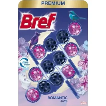 WC čistič Bref Color Aktiv Romantic Jays WC blok, 3 x 50 g