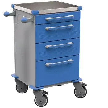 TINY 103 N vozík zdravotnický, plast ABS, modrá