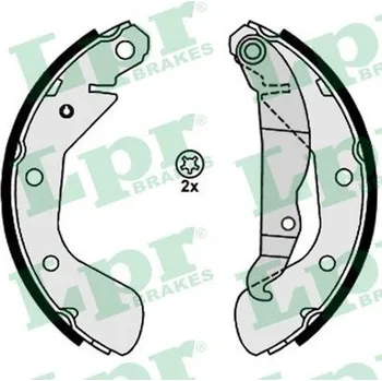 Brzdová čelist Sada brzdových čelistí LPR 08120