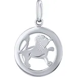 Silvego Stříbrný přívěsek znamení zvěrokruhu Lev - kulatý SILVEGOB10283S08 + 2 měsíce na vrácení zboží
