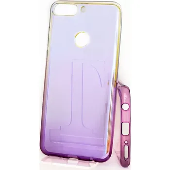 Pouzdro na mobilní telefon Pouzdro Ombre TPU Huawei Y7 Prime 2018 Fialové