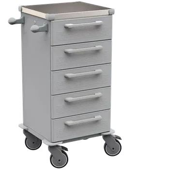 TINY 153 N vozík zdravotnický, plast ABS, šedá