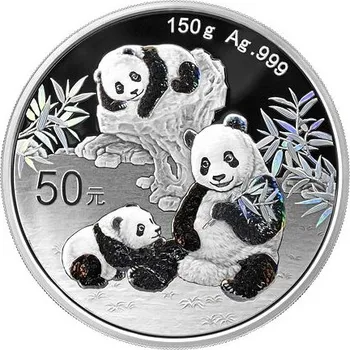 Stříbrná mince 50 Yuan Panda 150g 2025 PROOF
