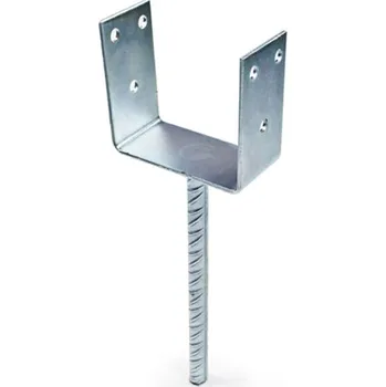 Tesařské kování Patka U 80x60 EPS roxor pr.16 délky 200 Zn