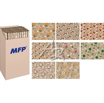 Papír MFP dárkový papír 200x70cm/2ks role Kraft mix 5811851