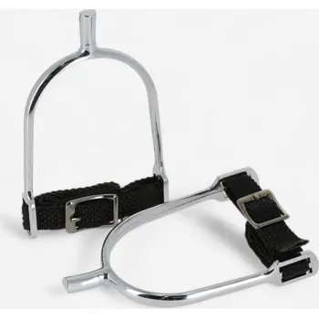 Ostruha FOUGANZA Dámské jezdecké ostruhy s hranatým hrotem + řemínky 15 mm