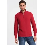 Ombre Clothing Elegantní pánský svetr v červené barvě V8 SWZS-0105