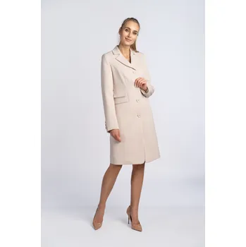 Dámský kabát Kabát JUDYTA ecru 46