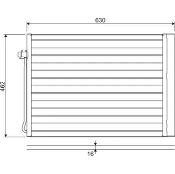 Výparník klimatizace Kondenzátor, klimatizace VALEO 814367