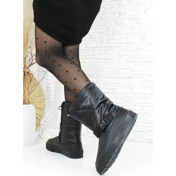 Dámská zimní obuv Cathay moda Černé sněhule 3563-1B Velikost: 38