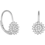 Beneto Krásné stříbrné náušnice s třpytivými zirkony AGUC2265 + 2 měsíce na vrácení zboží