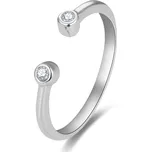 Beneto Jemný stříbrný prsten se zirkony AGG471 + 2 měsíce na vrácení zboží