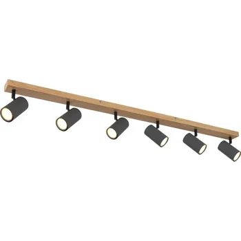 Bodové svítidlo Globo 57911-6DG - Bodové svítidlo ROBBY 6xGU10/35W/230V hnědá/černá