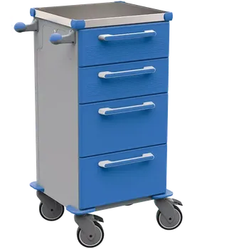 TINY 151 N vozík zdravotnický, plast ABS, modrá