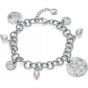 Náramek Viceroy Krásný stříbrný náramek s perličkami Chic 75274P01000 + 2 měsíce na vrácení zboží
