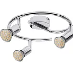 Rabalux LED stropní bodové svítidlo Norton 3x3W | GU10 | 660lm | 3000K - chrom
