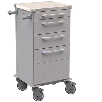 TINY 159 N vozík zdravotnický, plast ABS, šedá